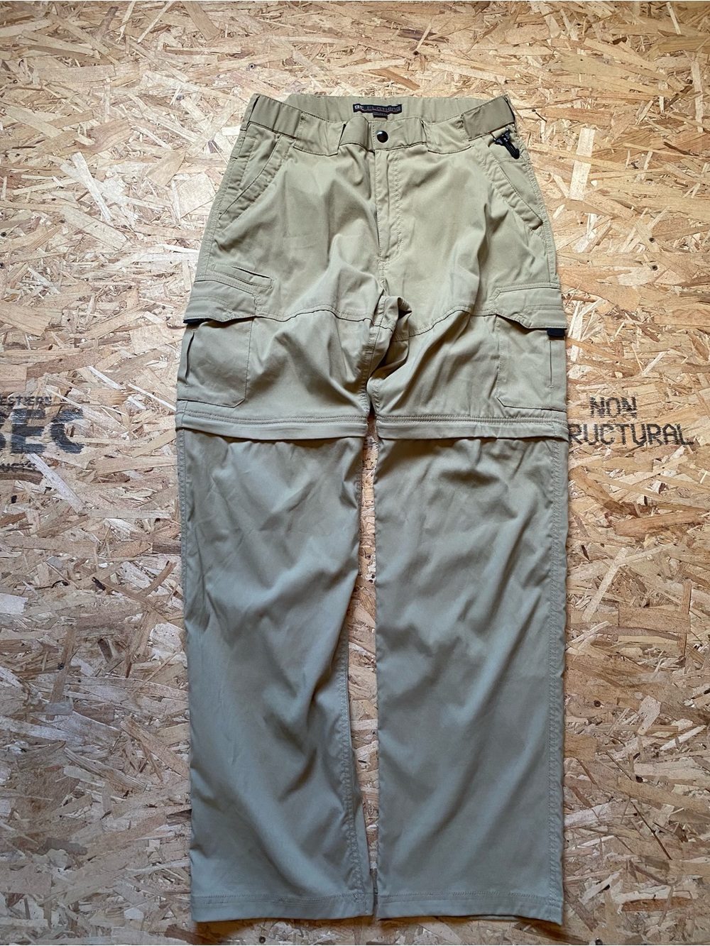 Men's BC Clothing Convertible Cargo Pants in Tan